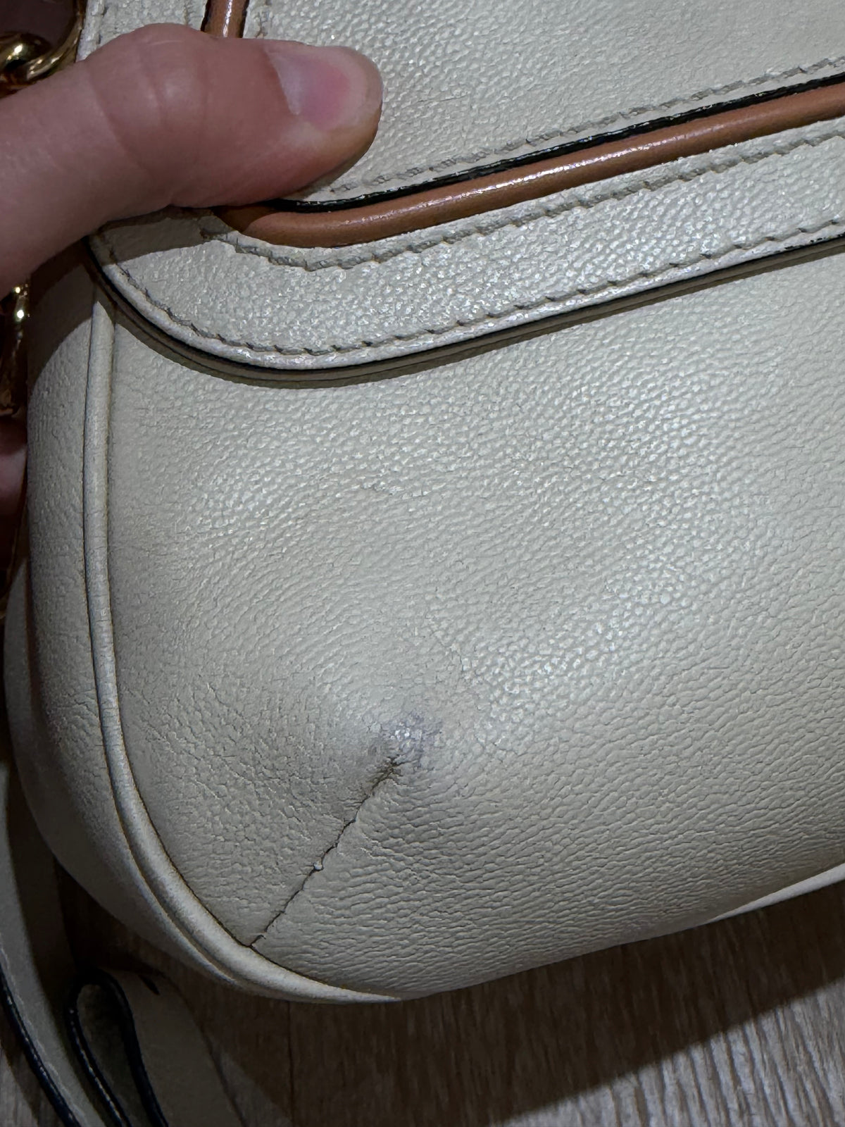 Sac bandoulière beige Lancel 20/10