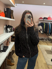 Gilet Isabel Marant noir et violet T40