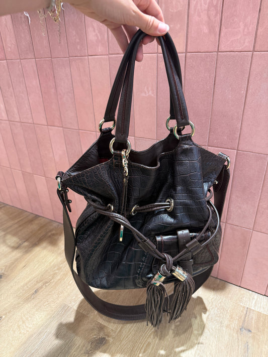 Sac lancel marron première flirt
