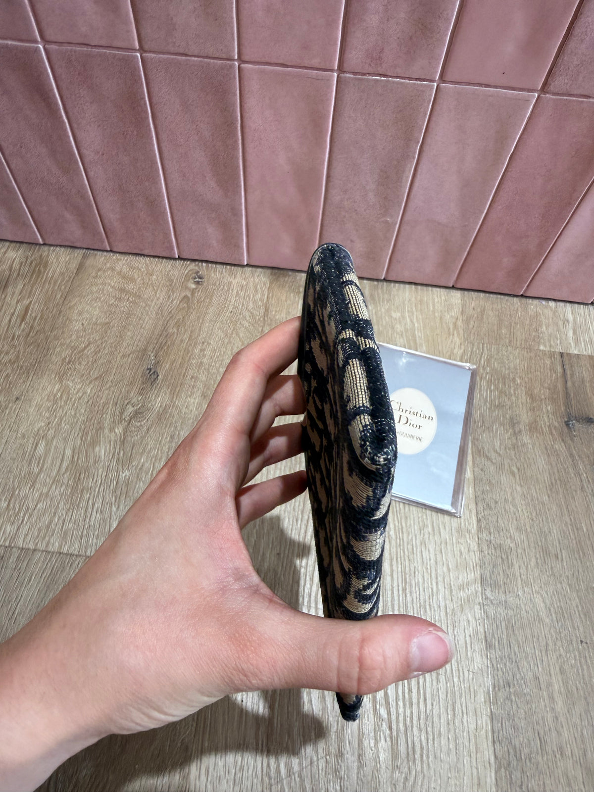 Pochette mini Dior Monogram bleu 24/06