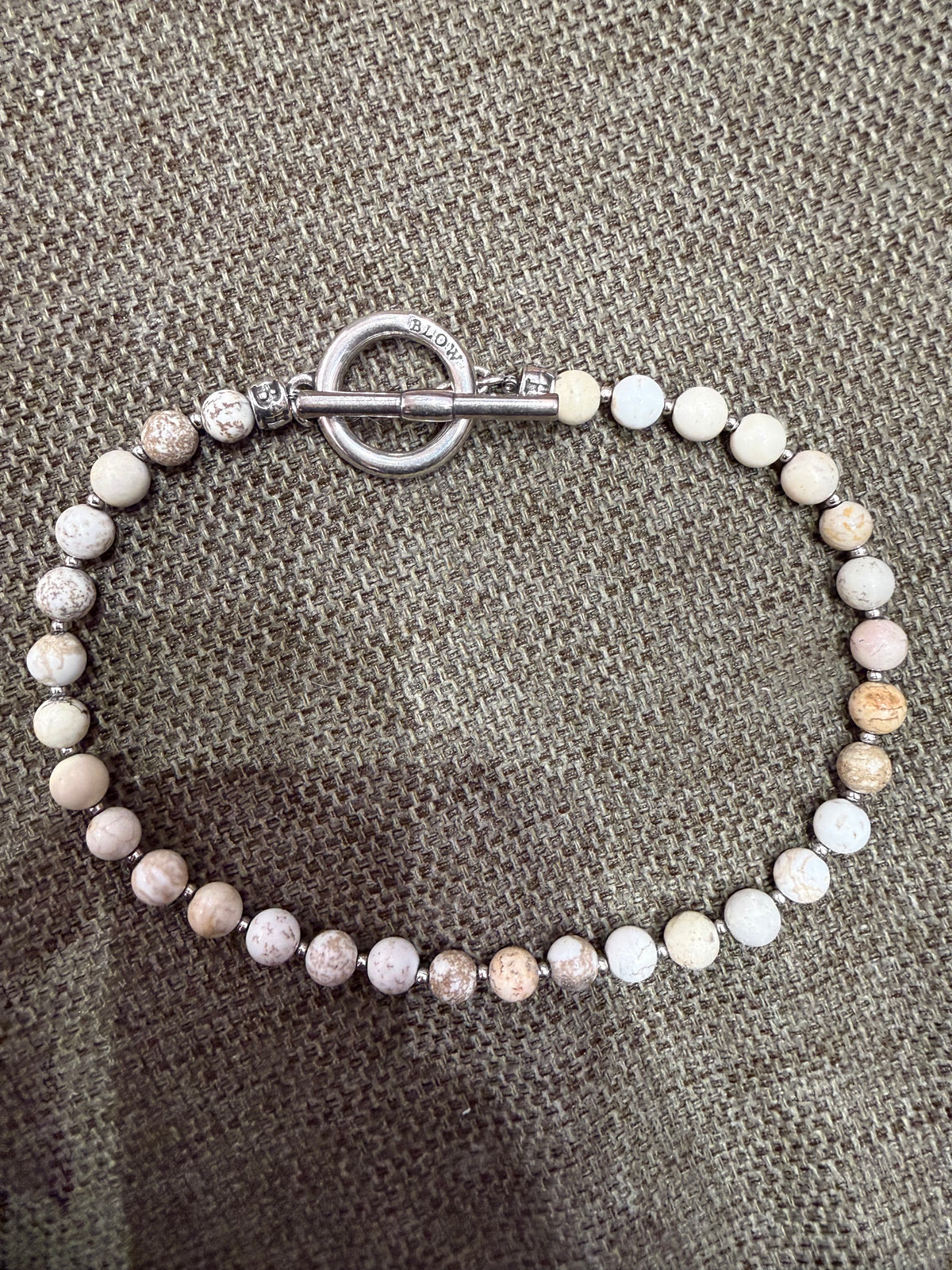 Bracelet beige Blow et perles 16/06