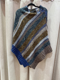 Poncho marron et bleu Zadig & Voltaire T.U