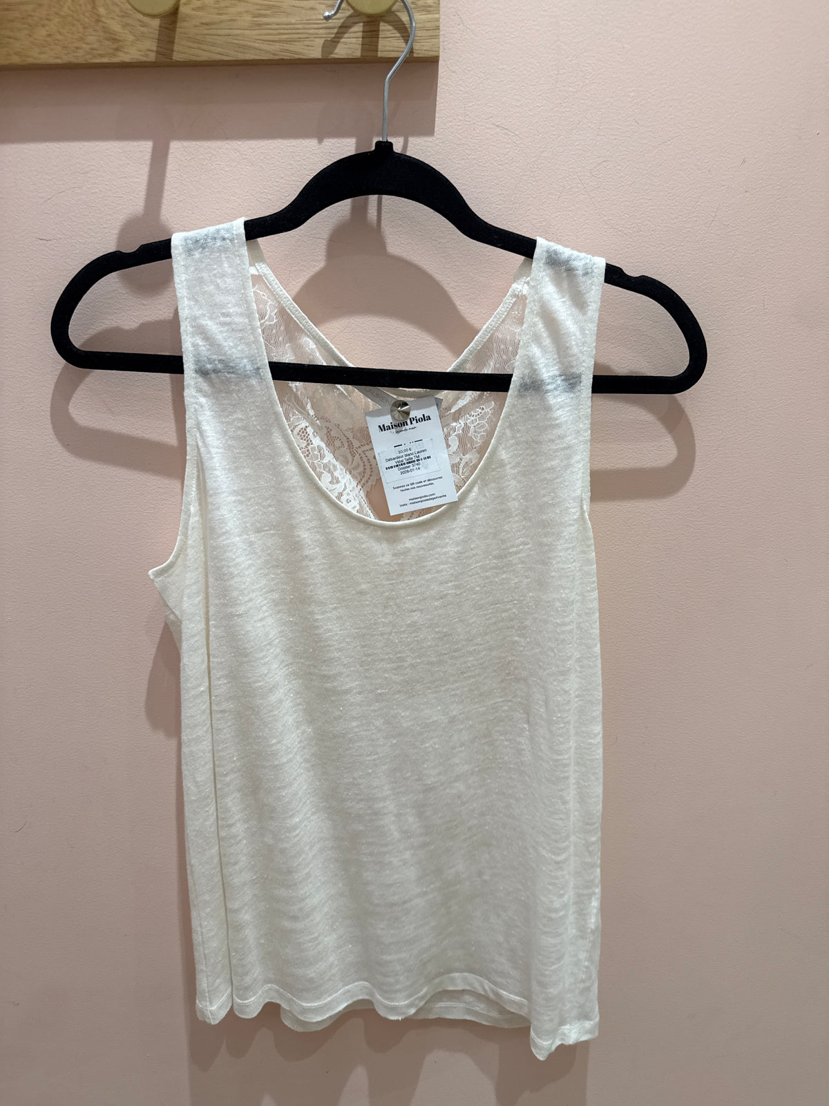 Débardeur blanc Lauren Vidal Taille TM