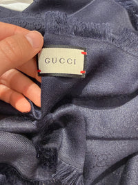 Étole laine et soie Gucci