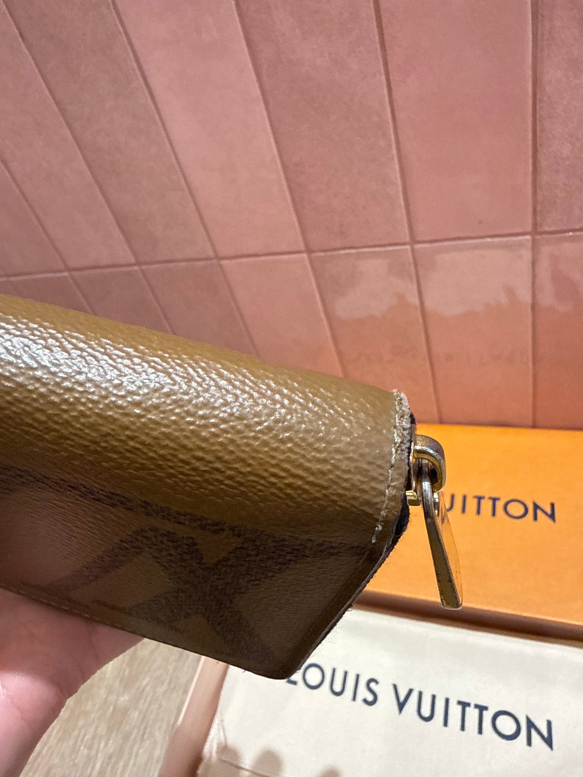 Porte-feuille Louis Vuitton zippy monogramme géant