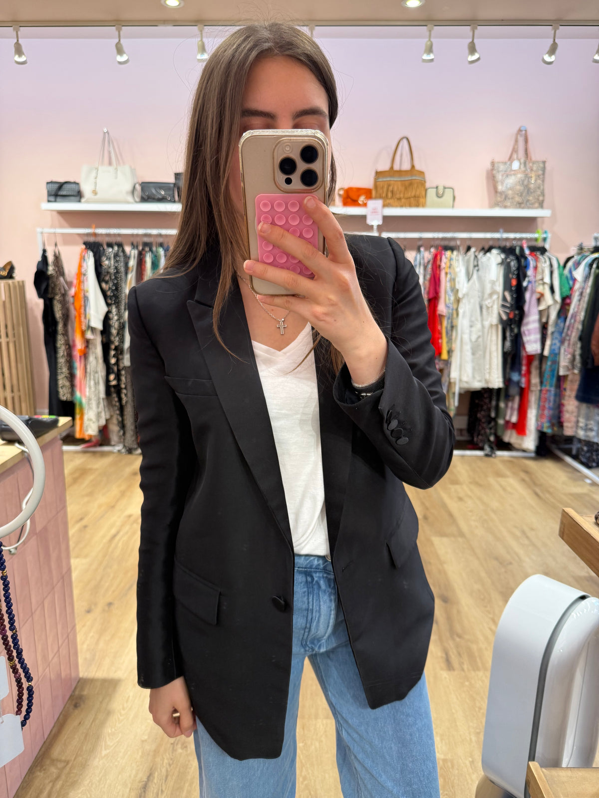 Sandro blazer noir T.36 07/06