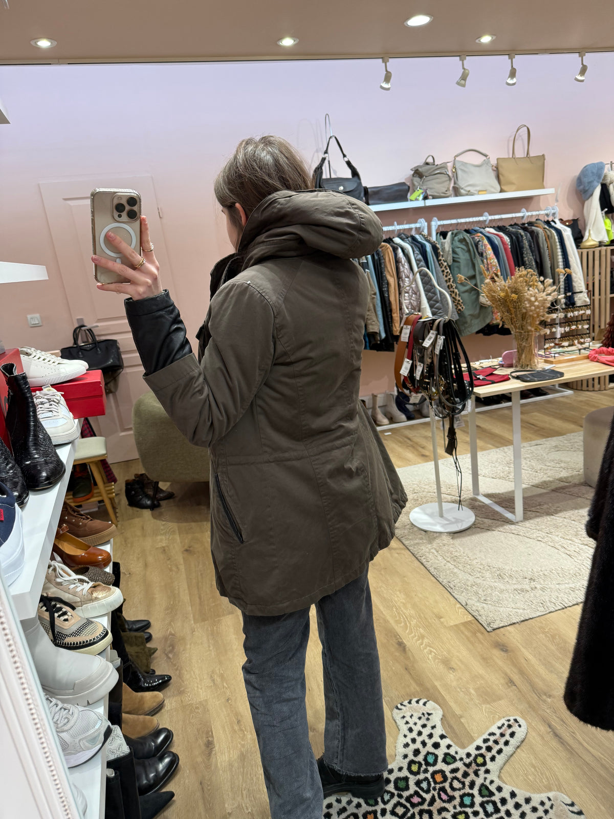 Doudoune IKKS kaki T.38