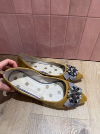 Ballerines velours jaune Boden T.40 17/09