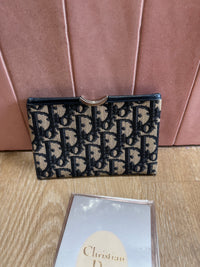 Pochette mini Dior Monogram bleu 24/06