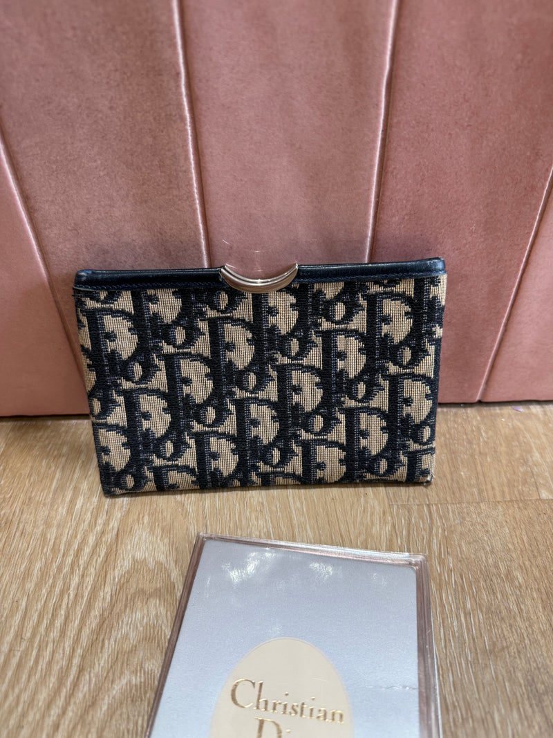 Pochette mini Dior Monogram bleu 17/08
