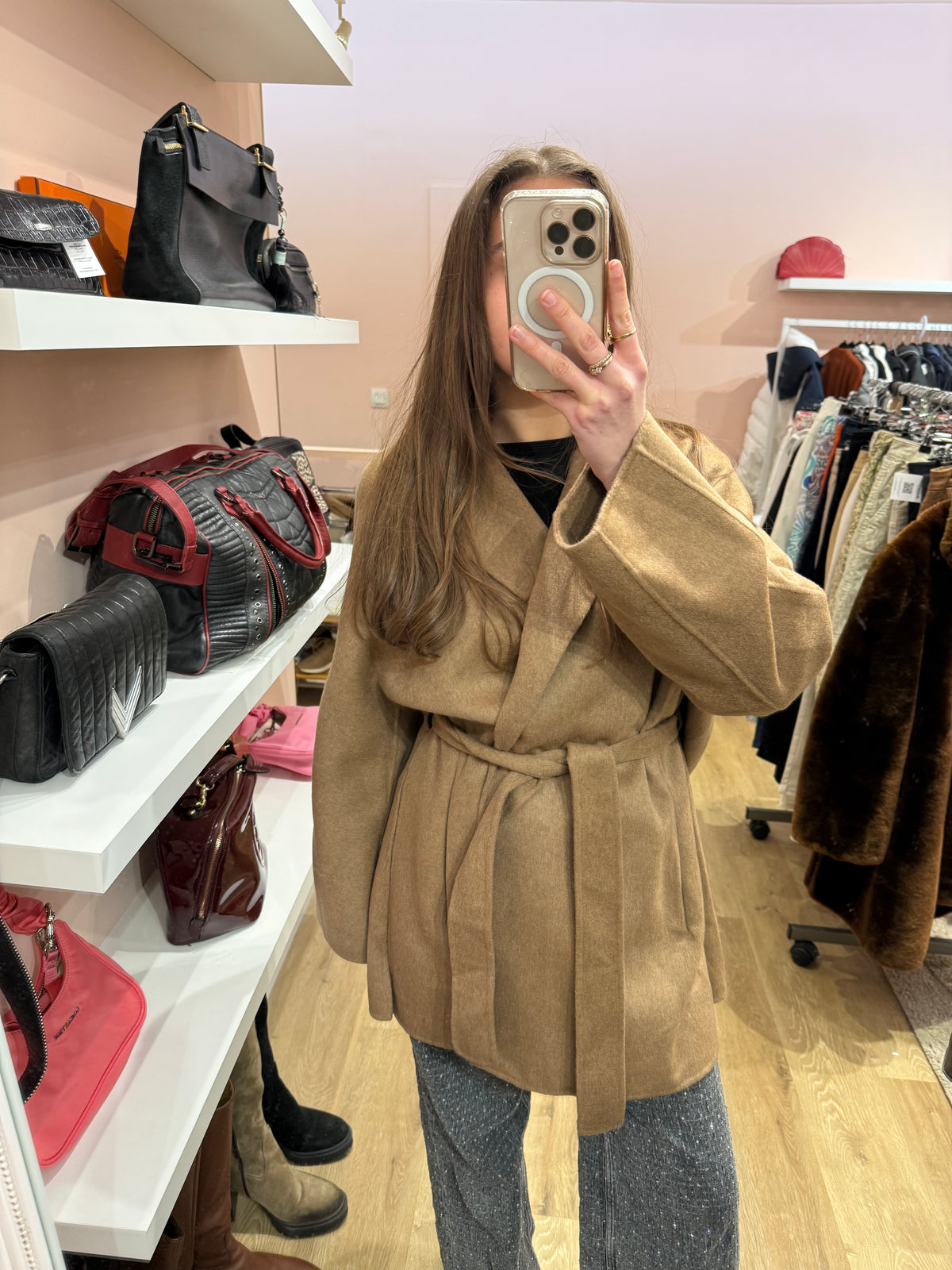 Manteau marron Massimo Dutti Taille TM/L