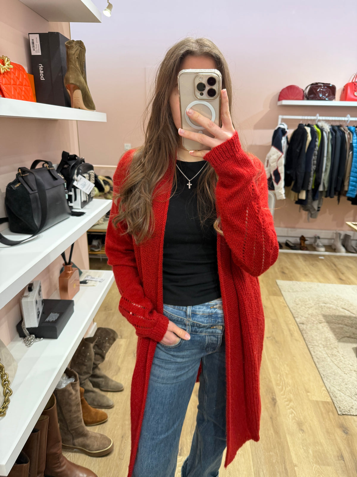 One Step - Gilet rouge - T.M