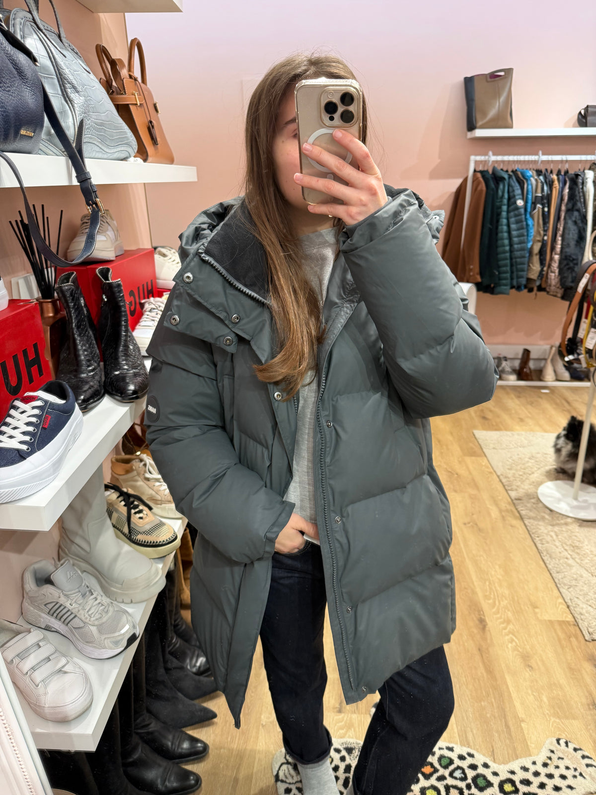 Doudoune grise rains T.L