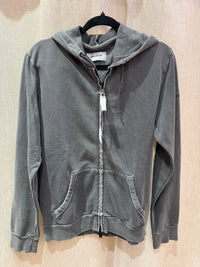 Zadig & Voltaire - Sweat-shirt gris chiné à capuche - T.L 11/09