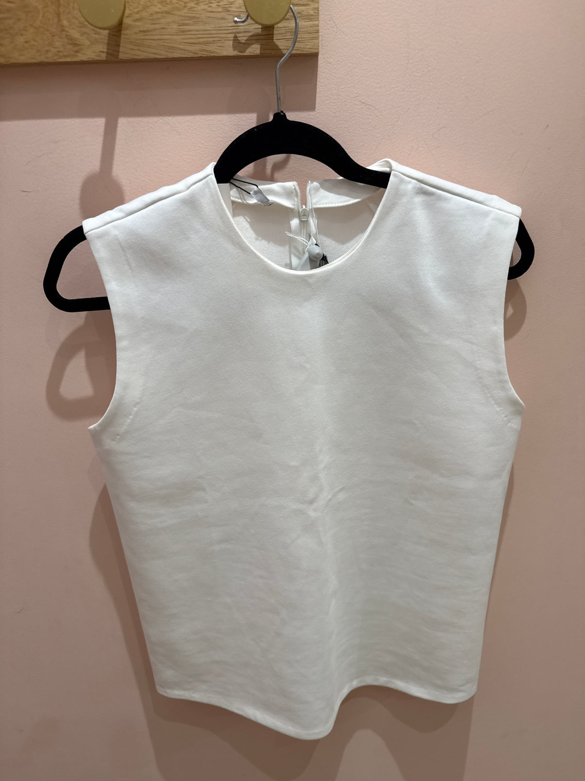 Zara Débardeur blanc chic T.M