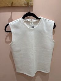 Zara Débardeur blanc chic T.M