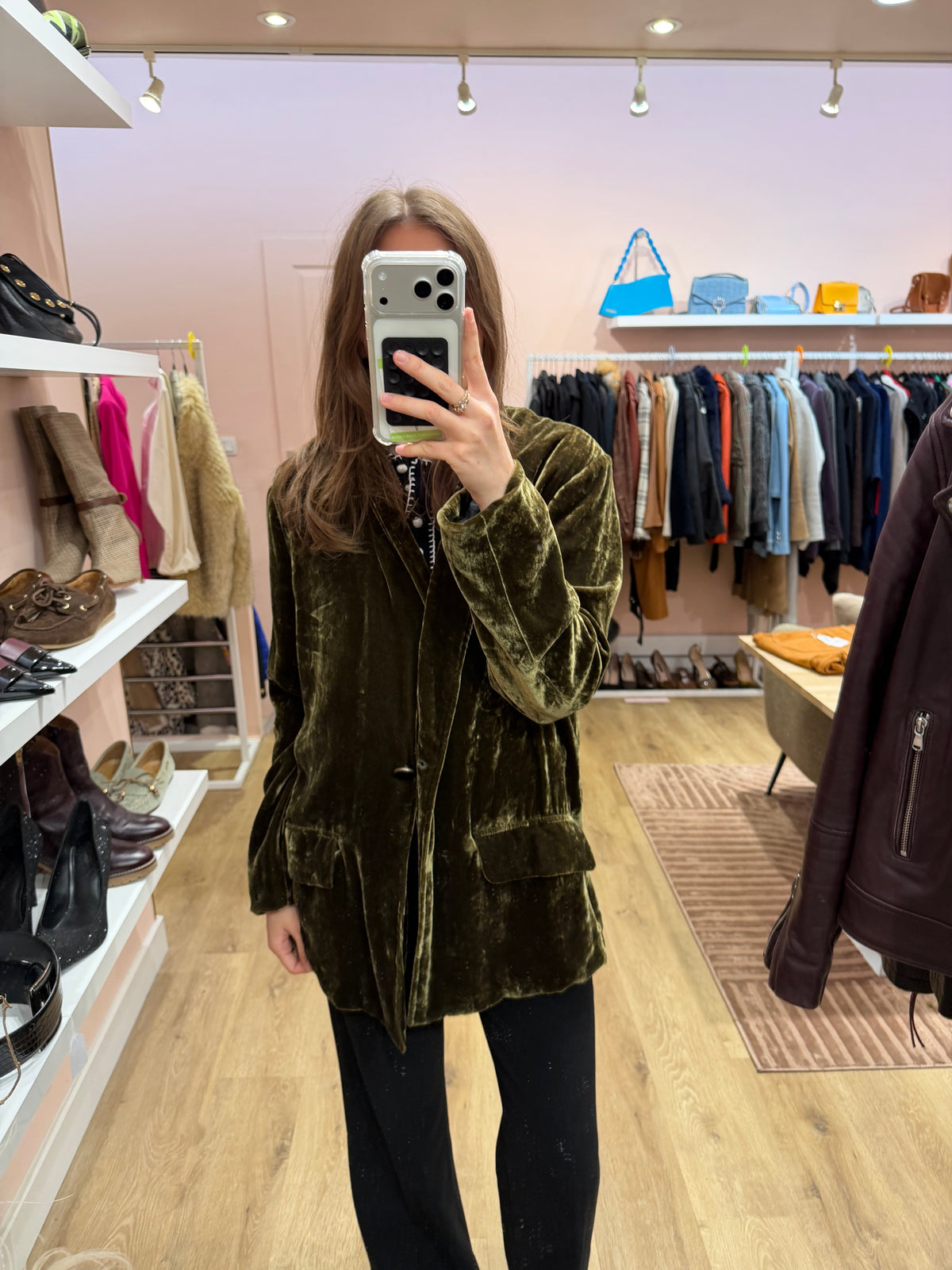 Momoni Vert T.38/40 - Blazer velours 10/09