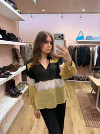 Chemise Noire et beige Ba&sh T.S 07/09