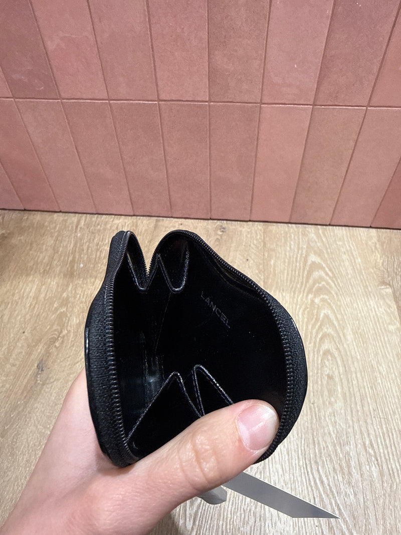 Porte-monnaie cœur noir Lancel