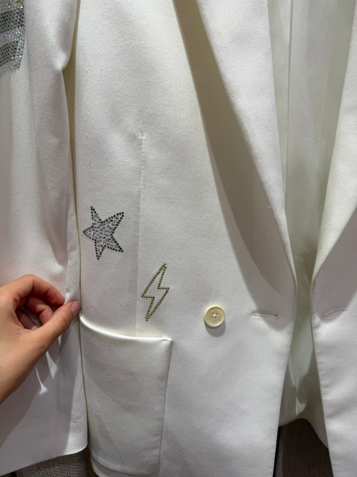 Blazer à strass Blanc Zadig & Voltaire T.38 03/09