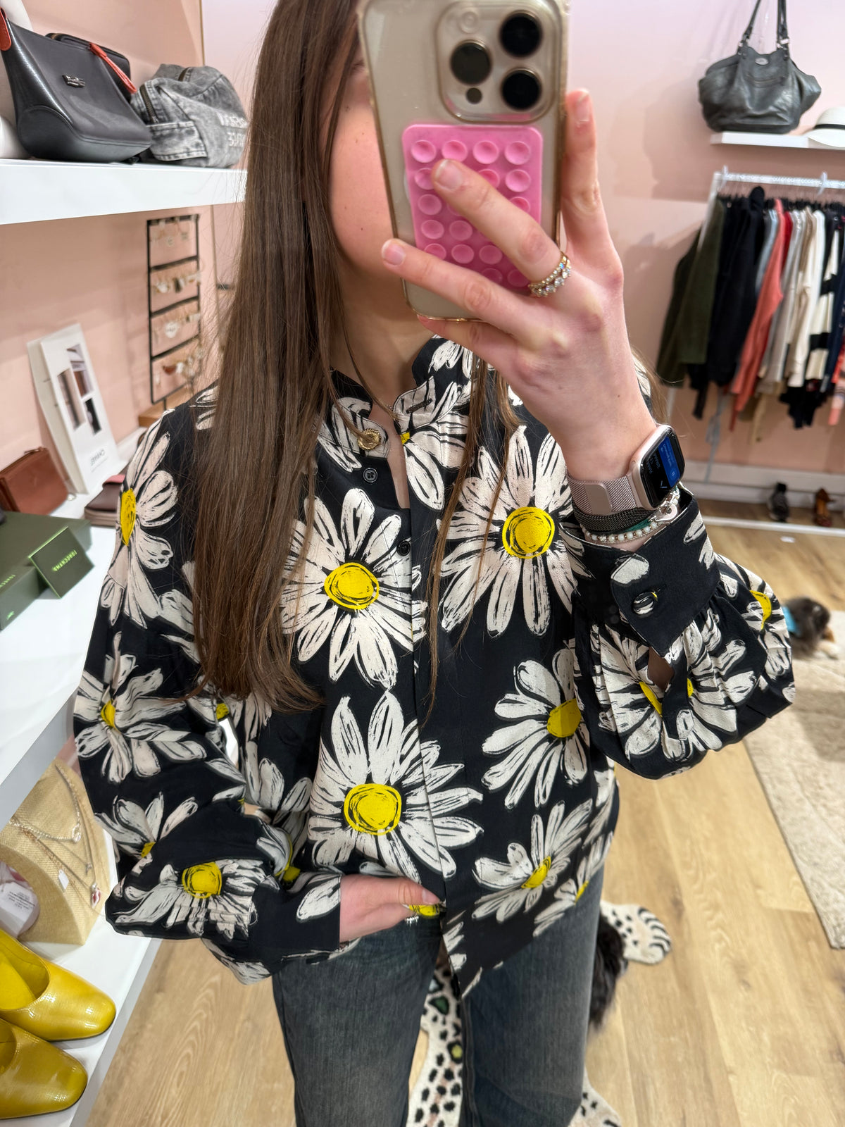 Marais fleurs T.L - Chemise