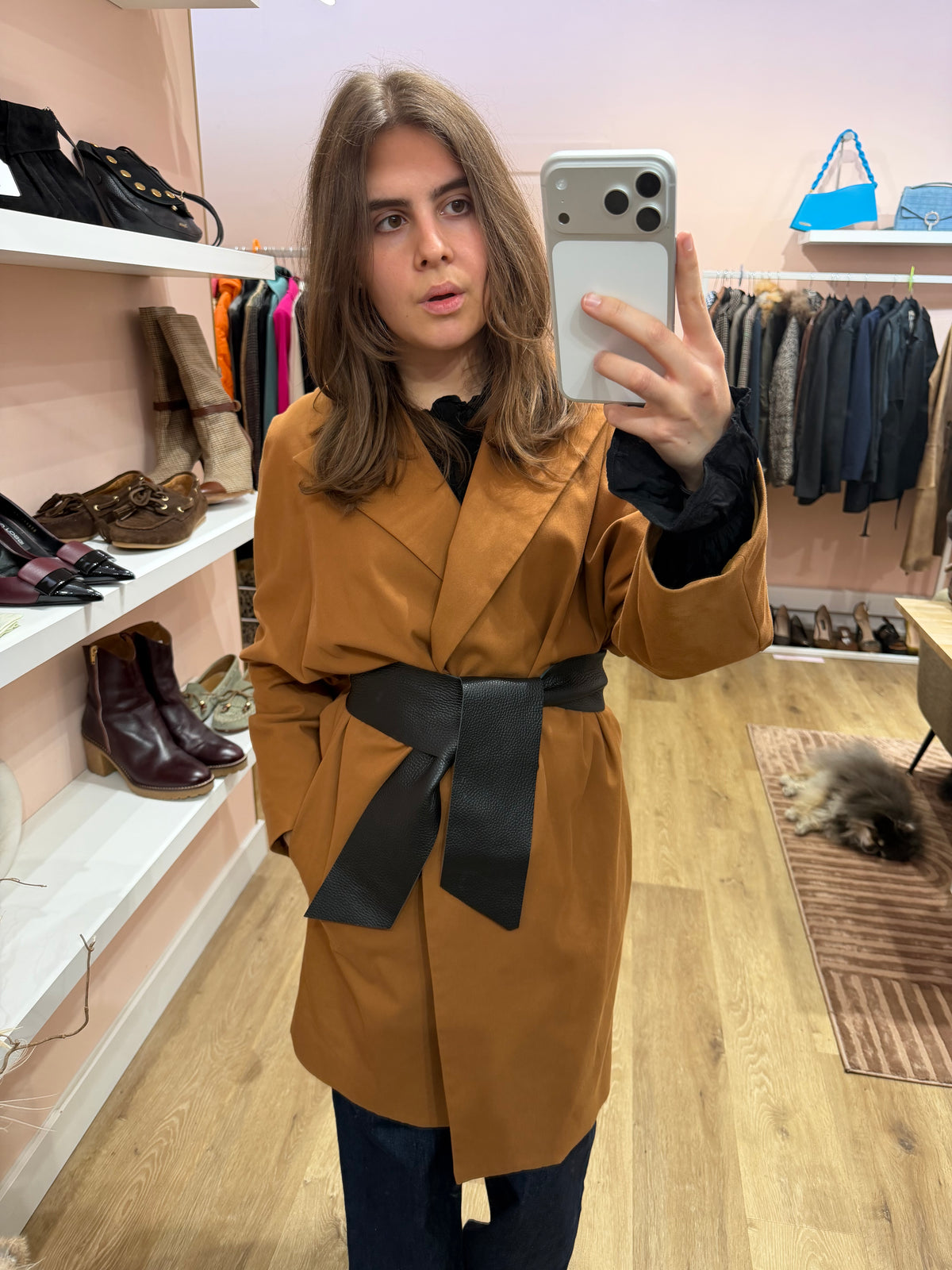 Trench Ba&sh Marron avec ceinture T.M/L 08/09