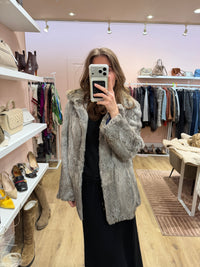 Manteau fourrure en lapin oakwood T.36 23/09