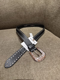 Ceinture en cuir bergé T.90