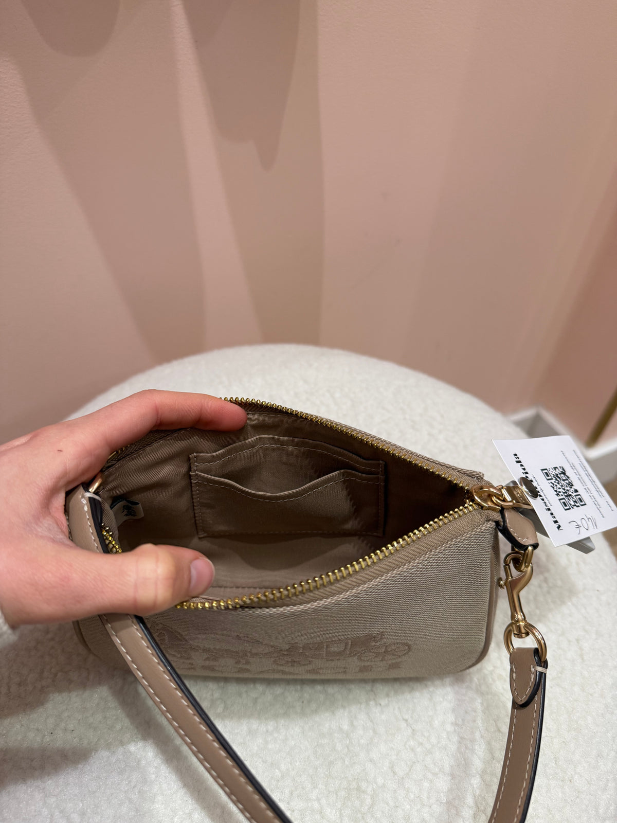 Sac beige coach