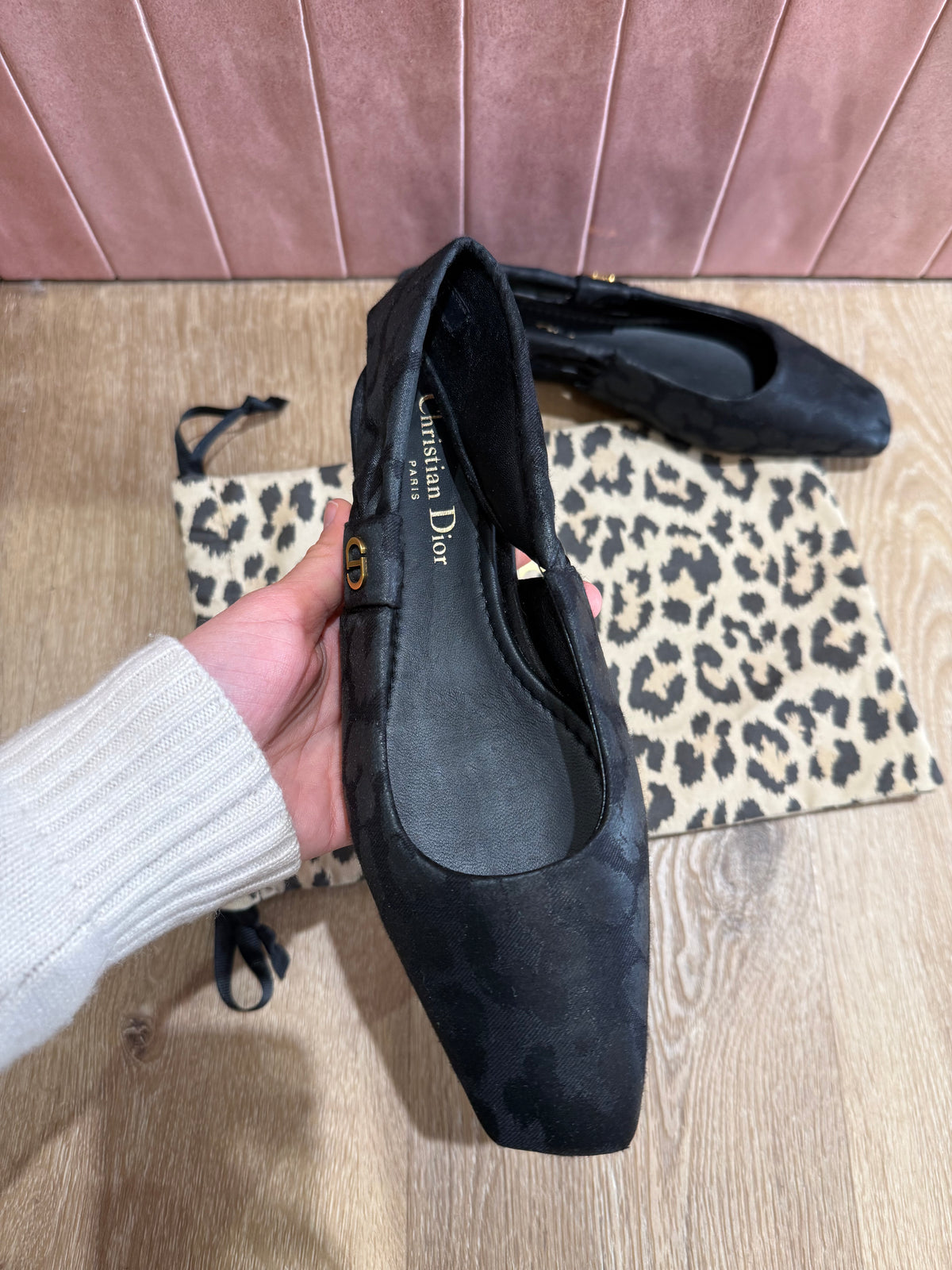 Ballerines mizza Christian Dior noir T.36