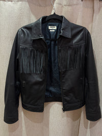 Veste en cuir Zadig & votlaire deluxe T.M 06/10