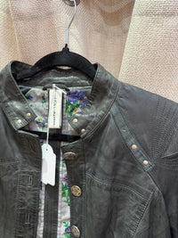 Veste courte en cuir Noire Hight T.40 28/09