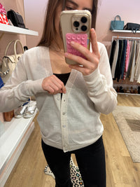 Gilet laine Zadig & Voltaire Blanc T.S 31/05