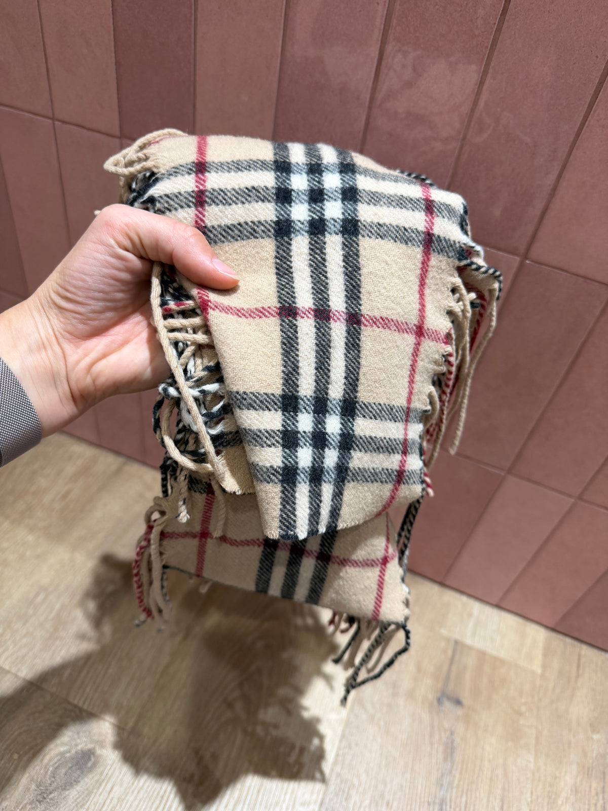 Écharpe à frange Burberry T.U 14/09
