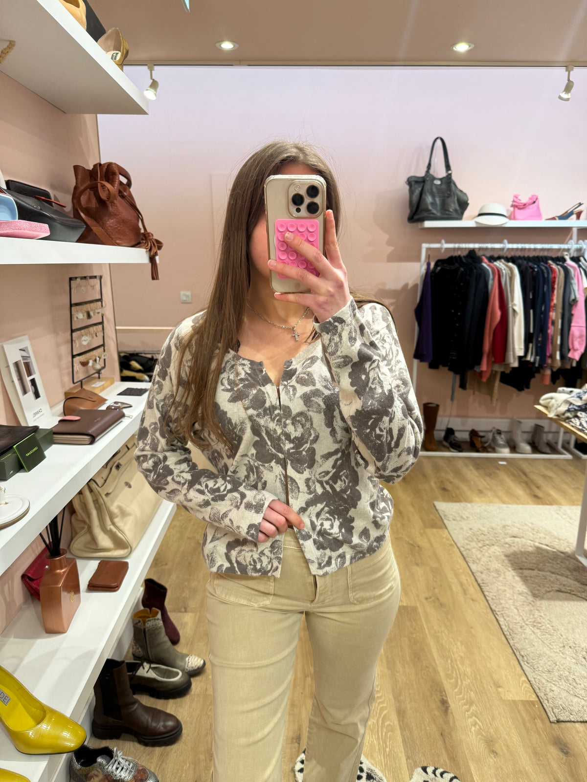 Gilet Masai Gris et taupe T.M