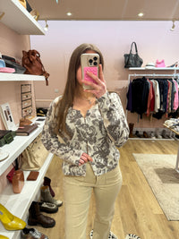 Gilet Masai Gris et taupe T.M