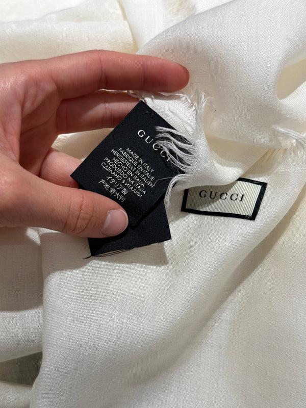Étole laine et soie Gucci vendu + boîte