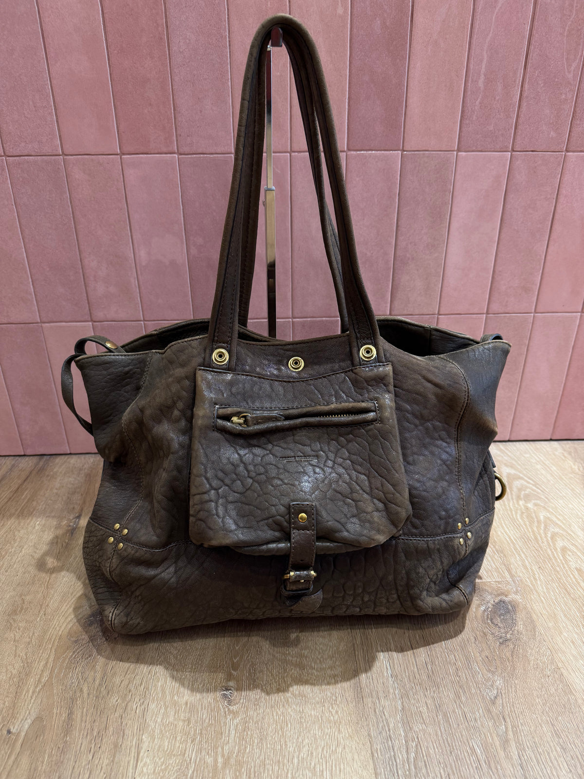 Sac Jérôme dreyfuss Kaki cuir Billy 09/06