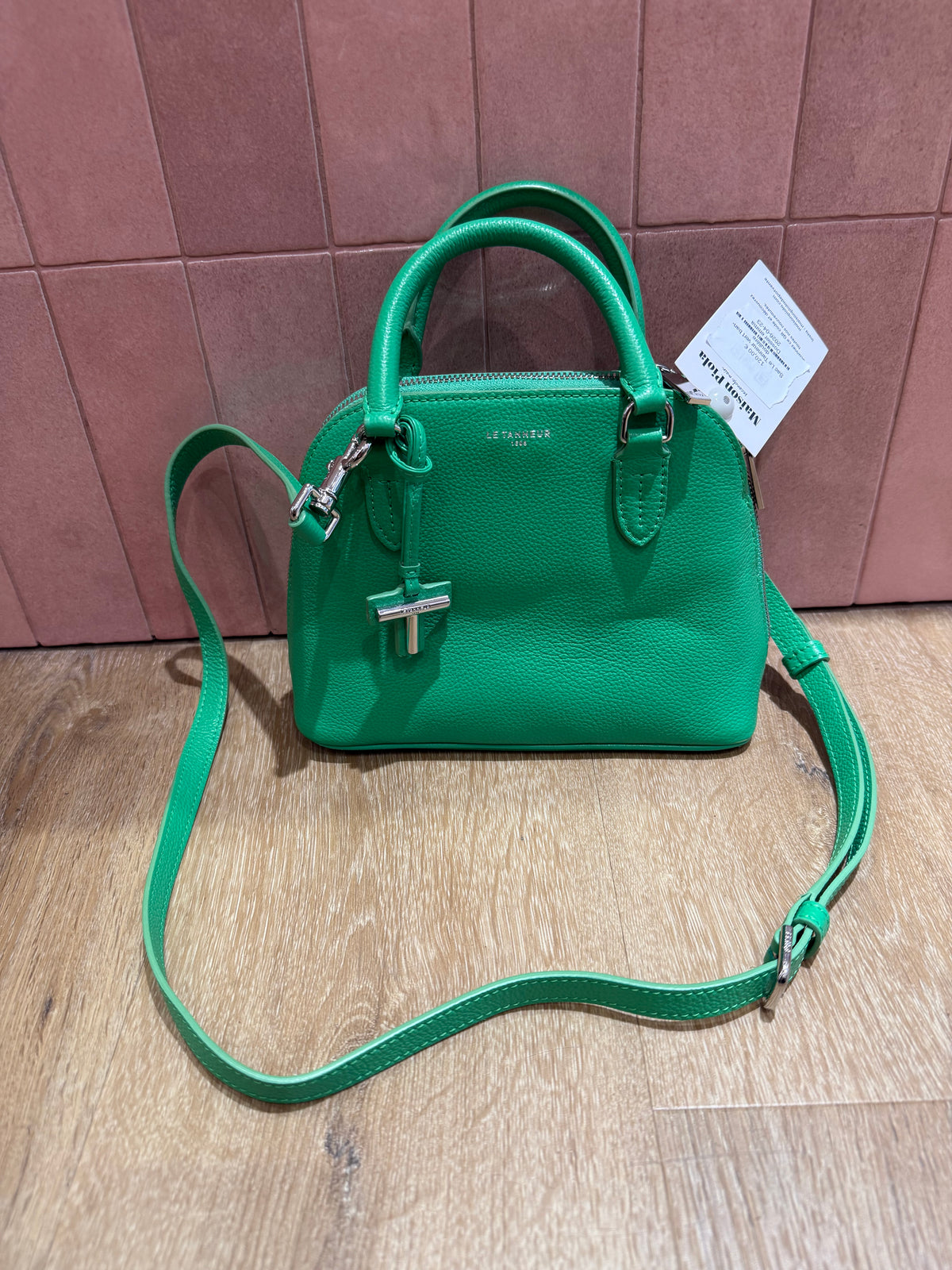 Sac Le Tanneur vert bandoulière