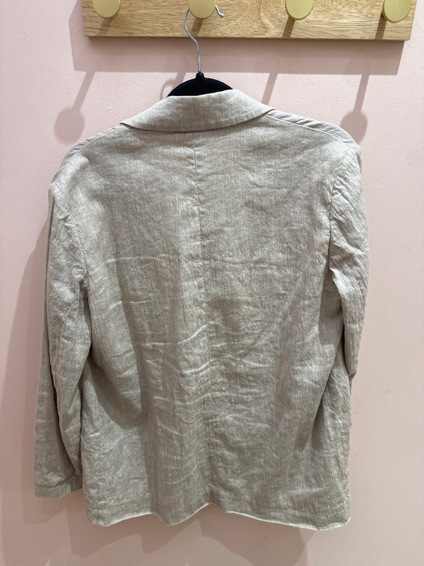 Blazer en lin beige Pomandere T.44