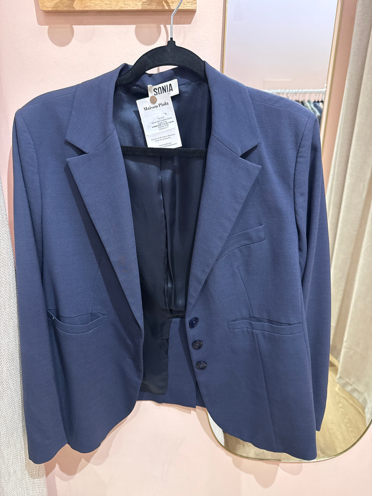 Blazer bleu marine Sonia Rykiel T.40