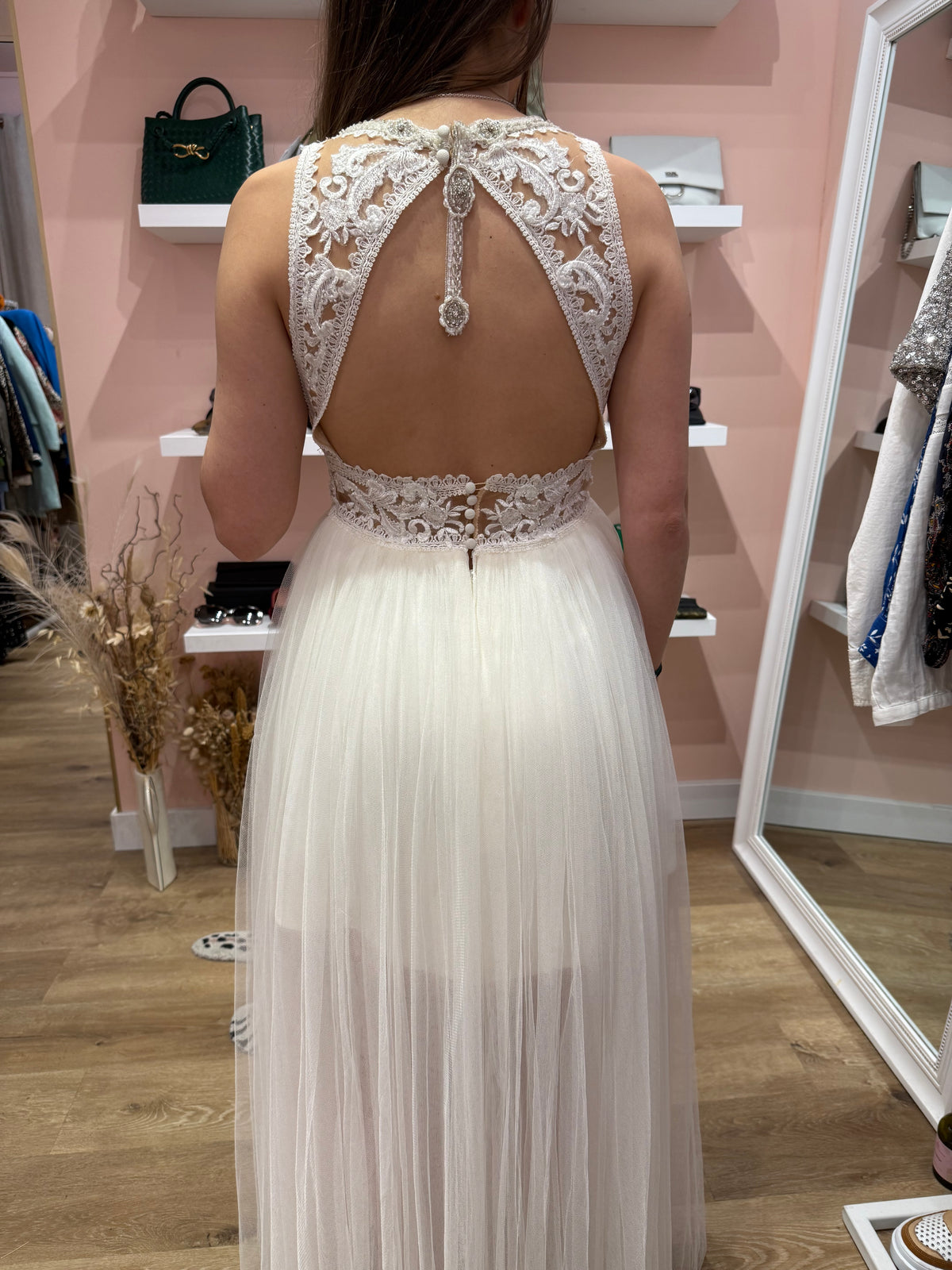 Robe pronovias T.36/38 blanche 10/06