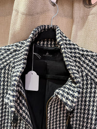 Veste pied-de-poule grise et blanche one step T.42 25/10