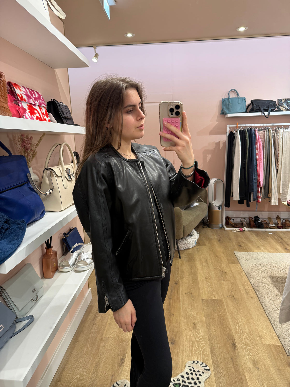 Veste en cuir Isabel marant T.38 31/05