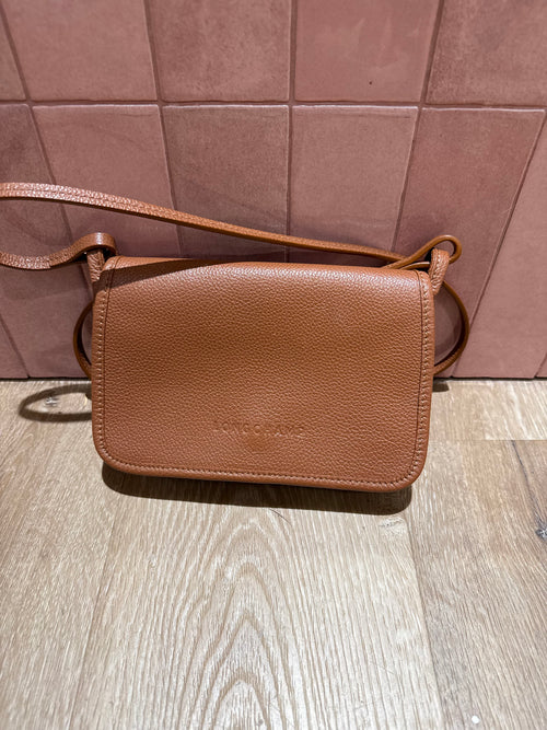 Sac marron Longchamp en bandoulière