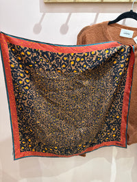 Foulard Kenzo orange soie TU