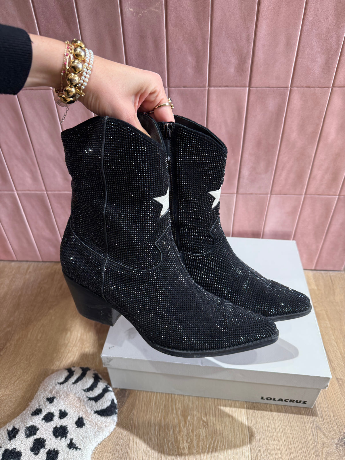 Bottines lolacruz noires T.38
