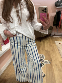 Pantalon ralph LaurenBlanc a rayures T.36