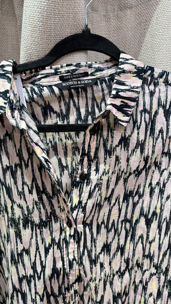 Chemise rose et jaune Scotch & Soda T.M