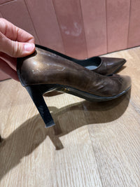 Escarpins à talon marron T.36